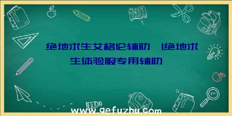 「绝地求生艾格伦辅助」|绝地求生体验服专用辅助